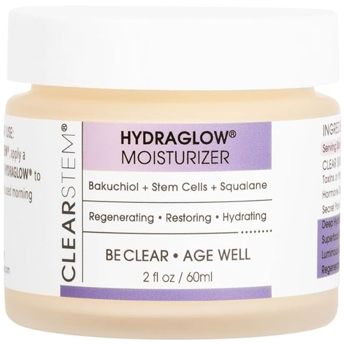 CLEARSTEM - HYDRAGLOW Stem Cell Moisturizer - Bakuchiol + Squalene - Youthful Skin Face Moisturiz... | Amazon (US)