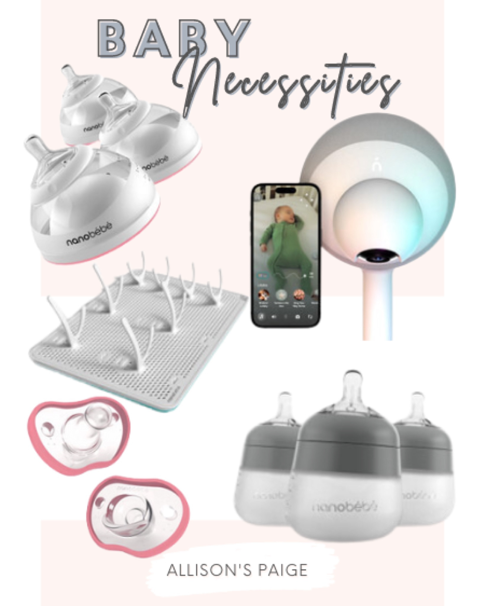 Some of my favorite baby necessities! Baby must have items, baby registry items, baby registry must have, favorite baby bottles, baby monitor, bottle drying rack, best pacifier, baby pacifier, silicone pacifier, silicone baby bottle 

#LTKbump #LTKbaby #LTKMostLoved
