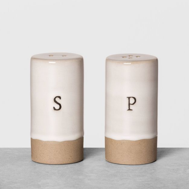 Salt &#38; Pepper Shakers Cream - Hearth &#38; Hand&#8482; with Magnolia | Target