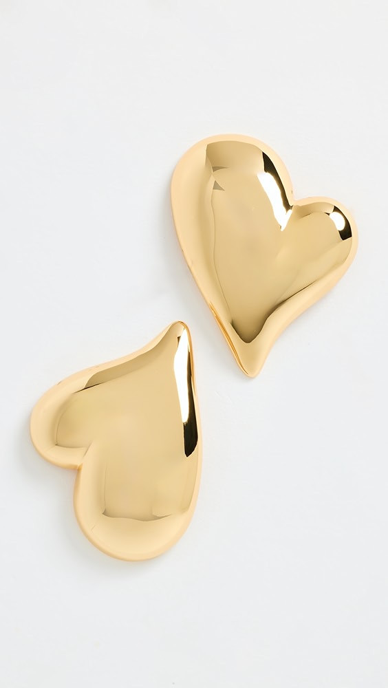 Mega Art Heart Button Earrings | Shopbop