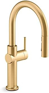 KOHLER K-22972-2MB Crue Pull Down Kitchen Faucet, 3-Spray Sprayhead with Magnetic Docking in Vibr... | Amazon (US)