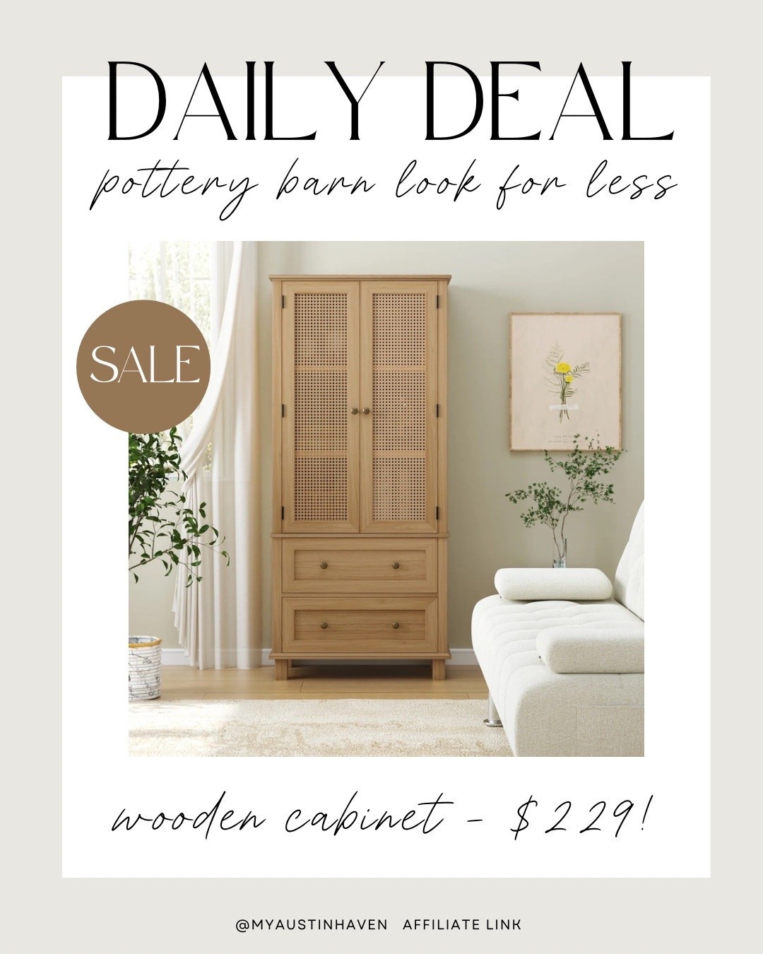 ✨ Daily Deal - only $229!

50% off this beautiful oak accent cabinet! Comes in additional
Colors.

Wayfair sale,
Cabinet, wayfair finds, storage cabinet

#LTKHome #LTKSaleAlert