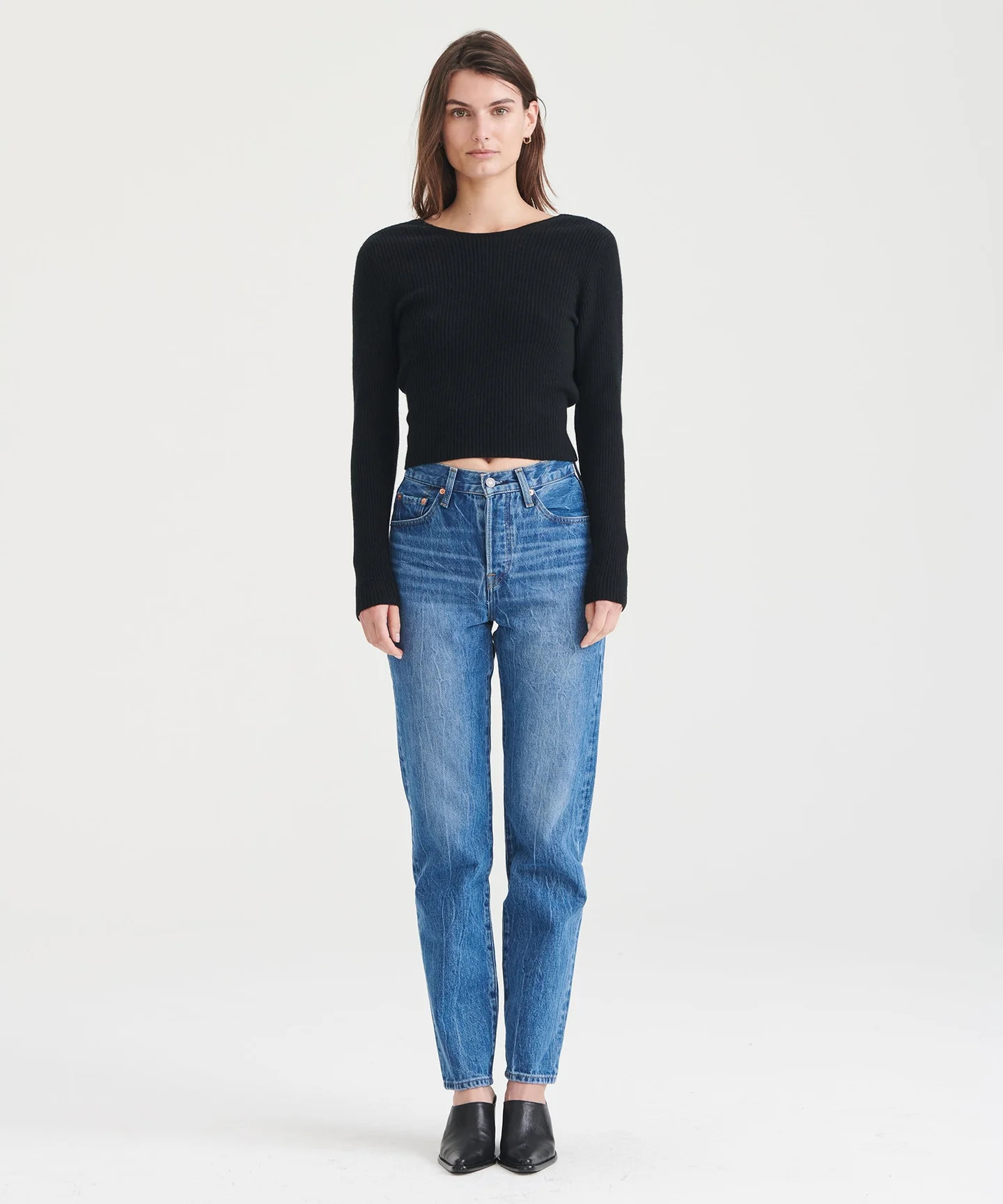 Cashmere Crossover Sweater | NAADAM