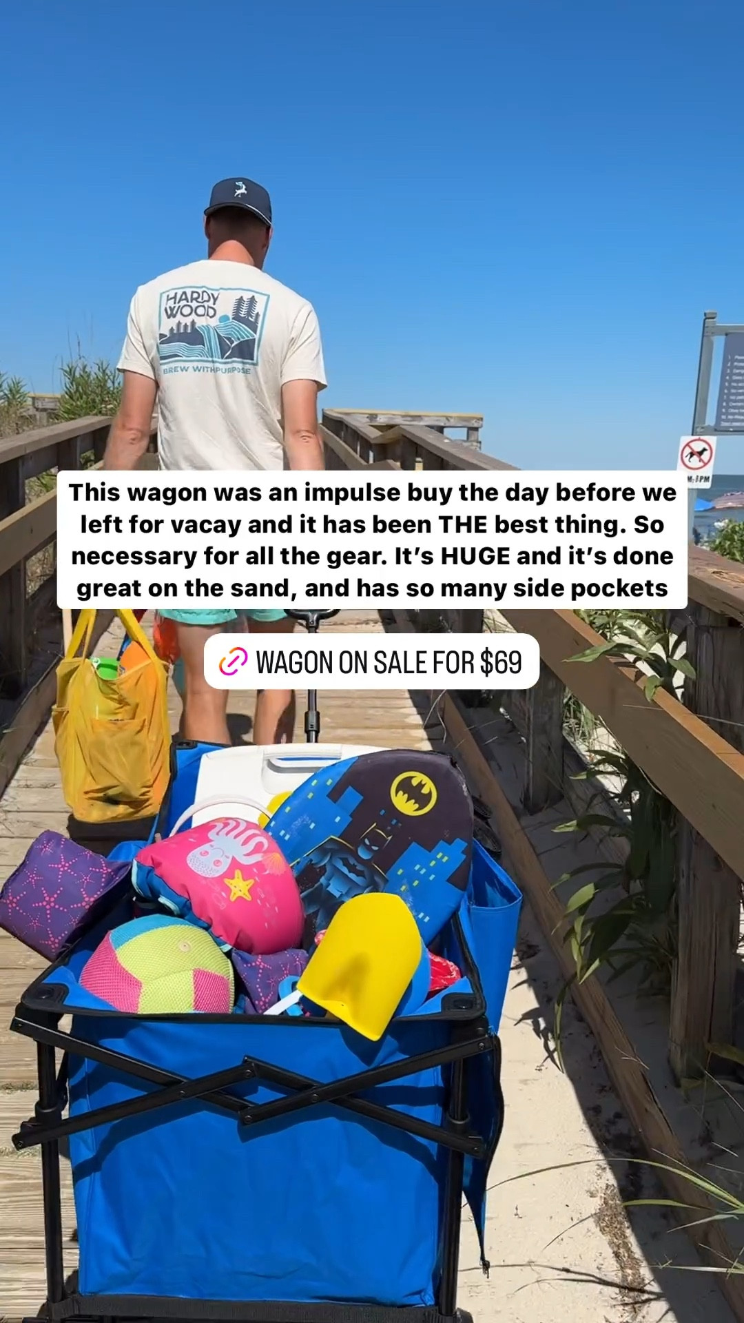 Impulse buy turned out to be the best thing we got for this whole beach vacation. Does great on sand and is BIG!! Lots of side pockets too!!

#LTKTravel #LTKSeasonal #LTKFamily