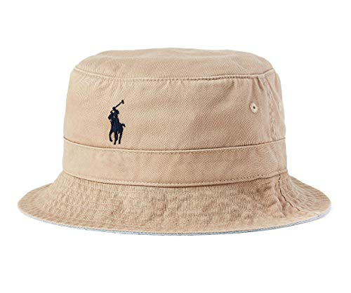 POLO RALPH LAUREN Men`s Cotton Bucket Hat (Boating Khaki, SM/MD) | Amazon (US)