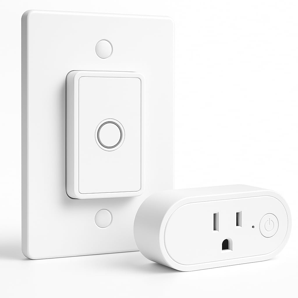 Remote Control Outlet: Wireless On Off Outlet Switch — Lamps Fans & Appliances Indoor — Renter Friendly — 100FT Range — No Wiring | Amazon (US)