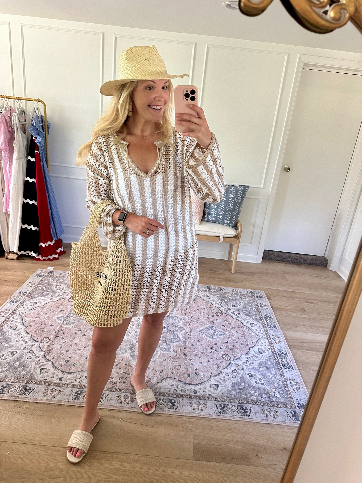 Amazon swim coverup! Love the color tones on this, I’m wearing a large 

#LTKSeasonal #LTKSwim #LTKMidsize