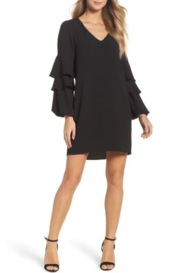 Women's Charles Henry Tiered Ruffle Sleeve Dress | Nordstrom