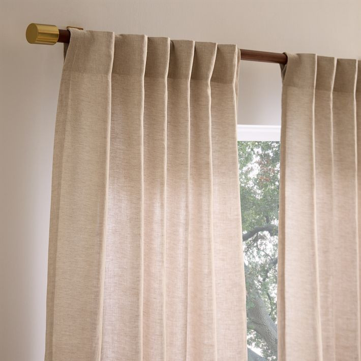 European Flax Linen Curtain | West Elm (US)