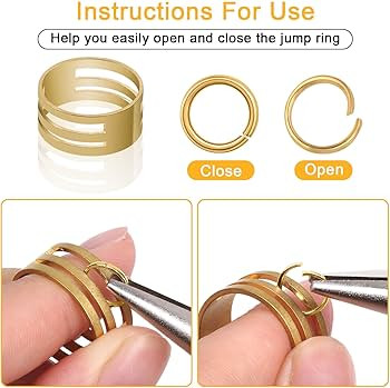 Anezus Jump Rings for Jewelry Making Supplies and Necklace Repair with Jump Ring Pliers and Open ... | Amazon (US)