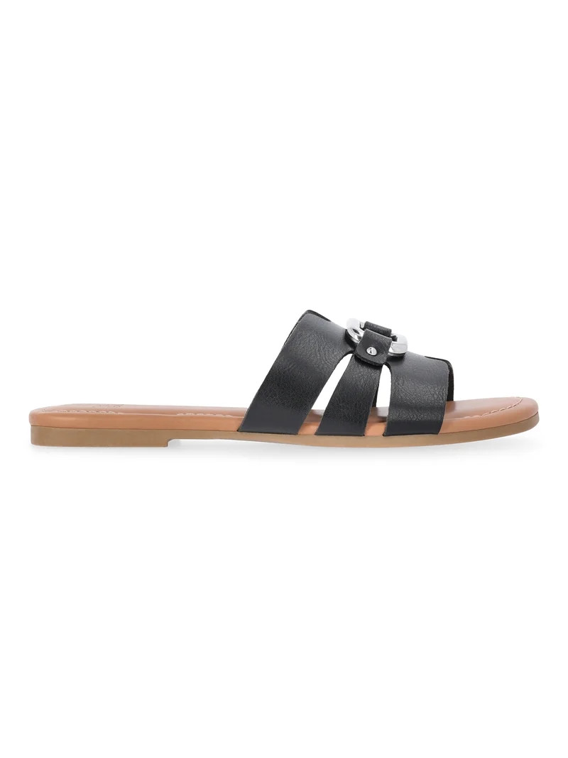 Time and Tru Women's Hardware Slide Sandals | Walmart (US)