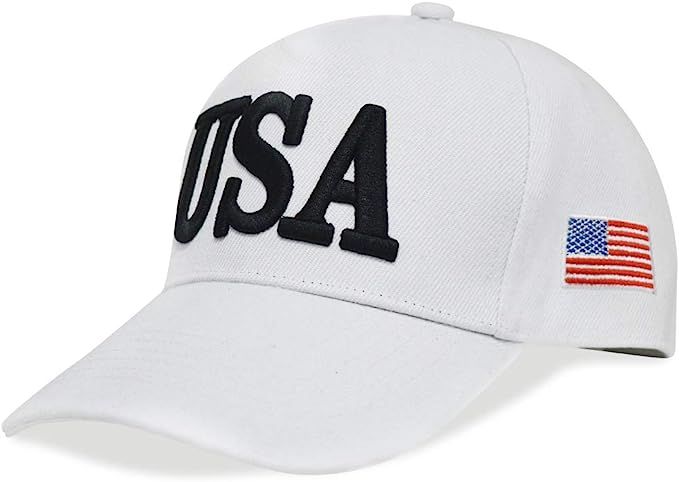 DISHIXIAO USA Baseball Cap Polo Style Adjustable Embroidered Dad Hat with American Flag for Men a... | Amazon (US)