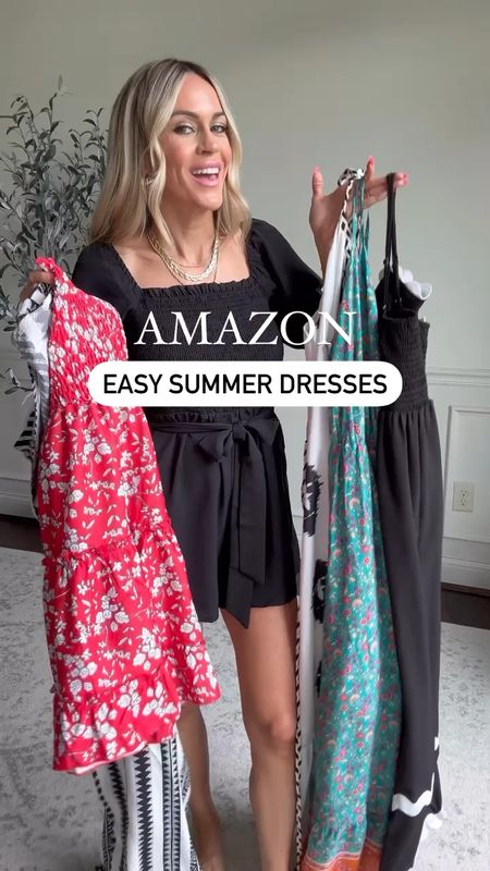 Amazon easy summer dresses! These are all easy throw on and go dresses and would be great for vacation!

Sizing- wearing smallest size available in each! (I’m 5’3”)

#LTKStyleTip #LTKOver40 #LTKFindsUnder50