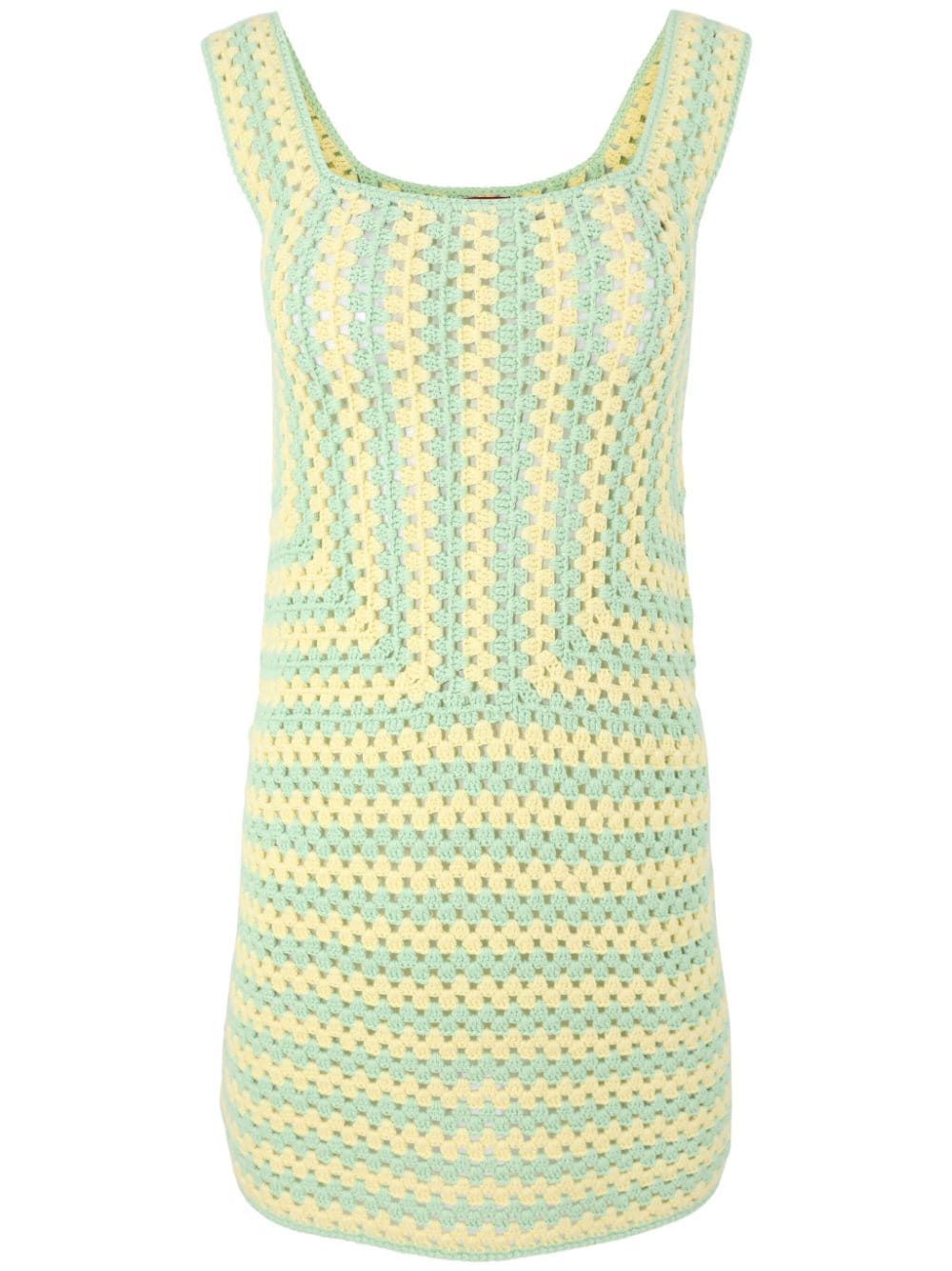 STAUD Psychedelic crochet-knit Dress - Farfetch | Farfetch Global