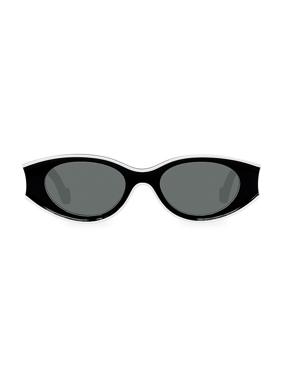 Loewe Women's Paula Ibiza 52MM Small Oval Sunglasses - Black | Saks Fifth Avenue