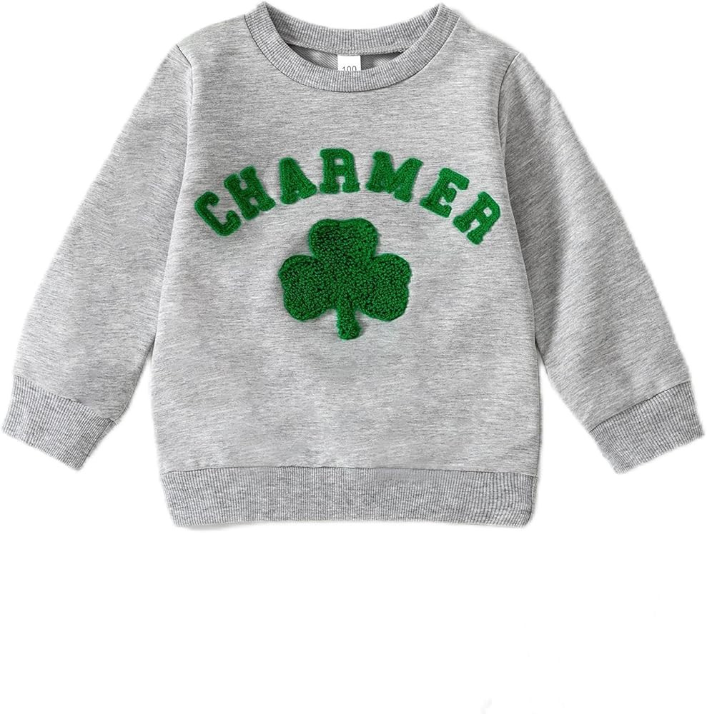 Toddler Baby Girl Long Sleeve Ruffle Sweatshirt Tops Basic Solid Color Oversized Sweater Shirts K... | Amazon (US)