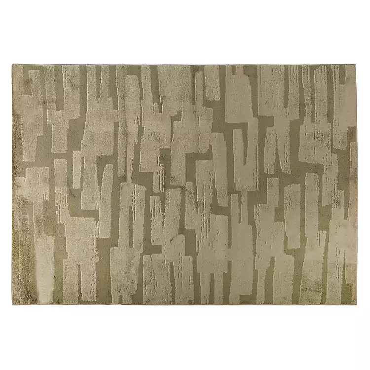 New! Ellis Green Patterned Area Rug, 5x7 | Kirklands