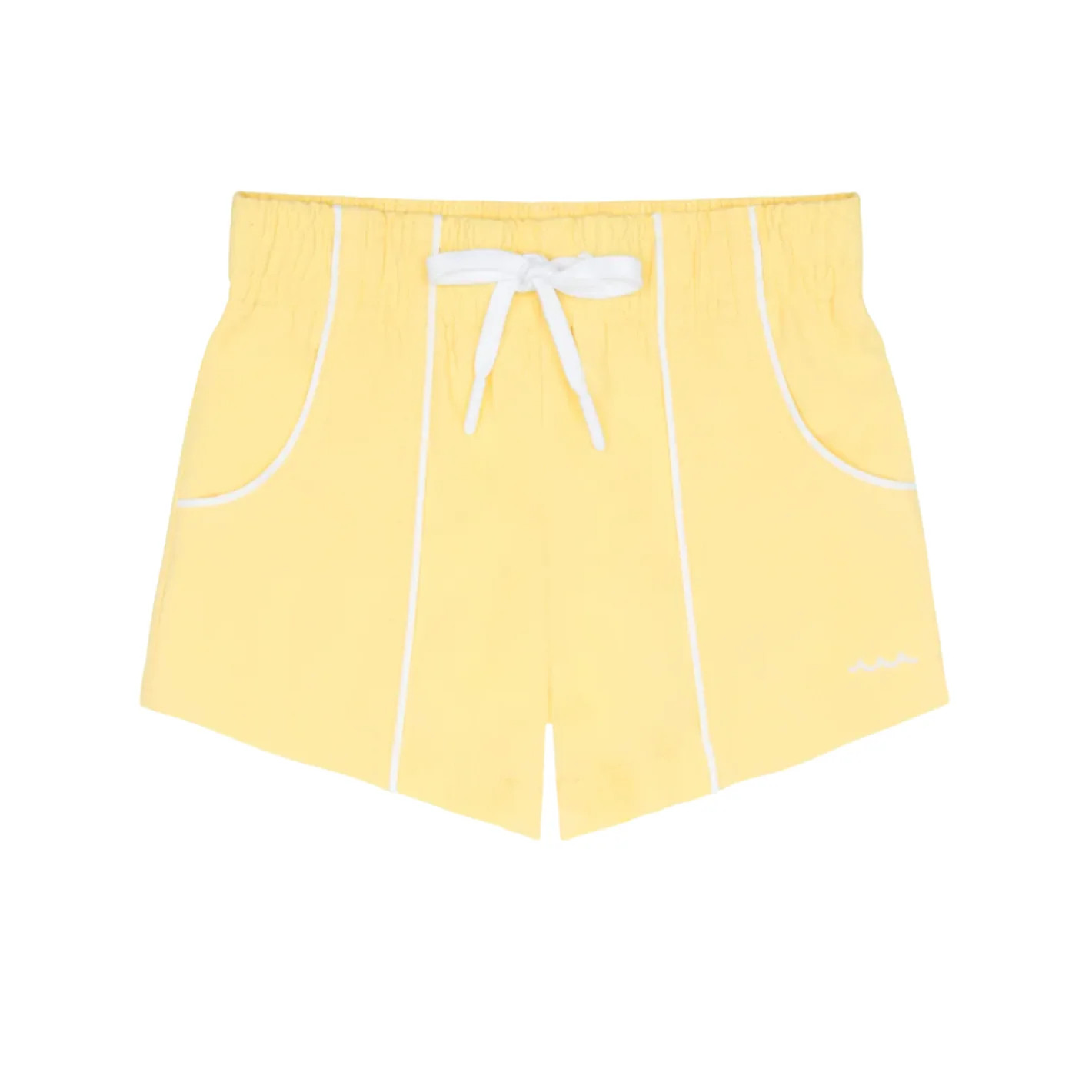 boys soleil yellow panelled boardie | Minnow
