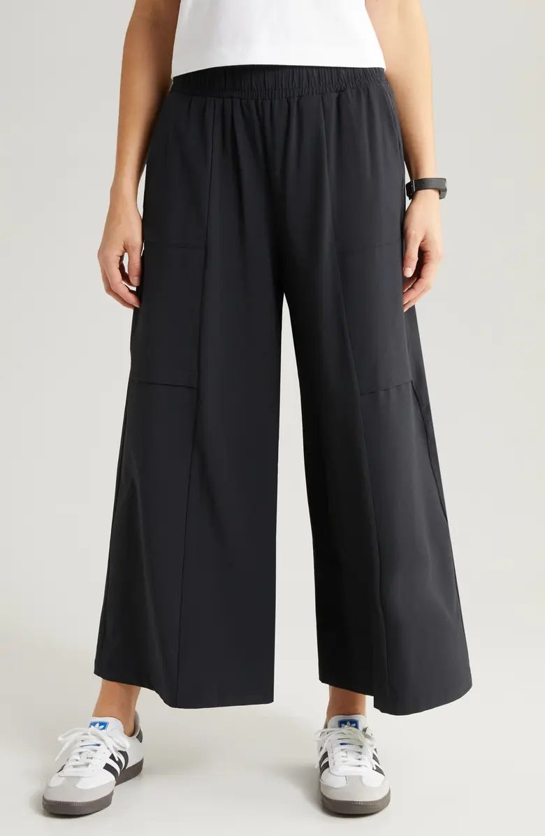 In Flight Flowy Crop Wide Leg Pants | Nordstrom