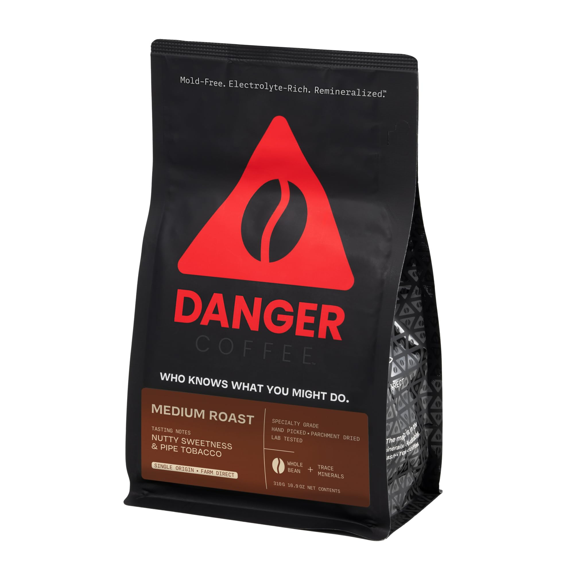 Danger Coffee by Dave Asprey, Remineralized, Mold Free & Lab Tested Whole Bean Coffee, Medium Roa... | Amazon (US)