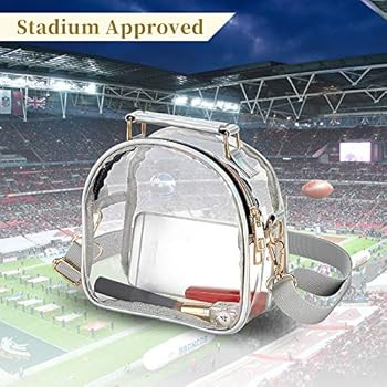 Clear Purse for Women, Clear Bag Stadium Approved, See Through Clear Handbag | Amazon (US)