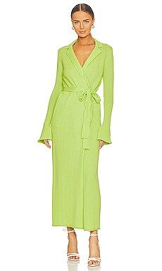 SER.O.YA Venetia Cardigan Dress in Lime from Revolve.com | Revolve Clothing (Global)