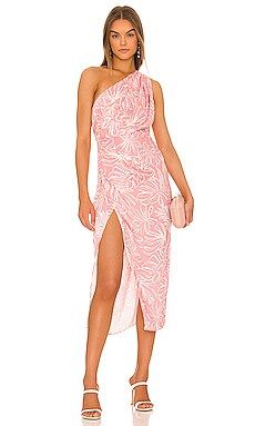 SAYLOR Emiliana Midi Dress in Bubblegum from Revolve.com | Revolve Clothing (Global)