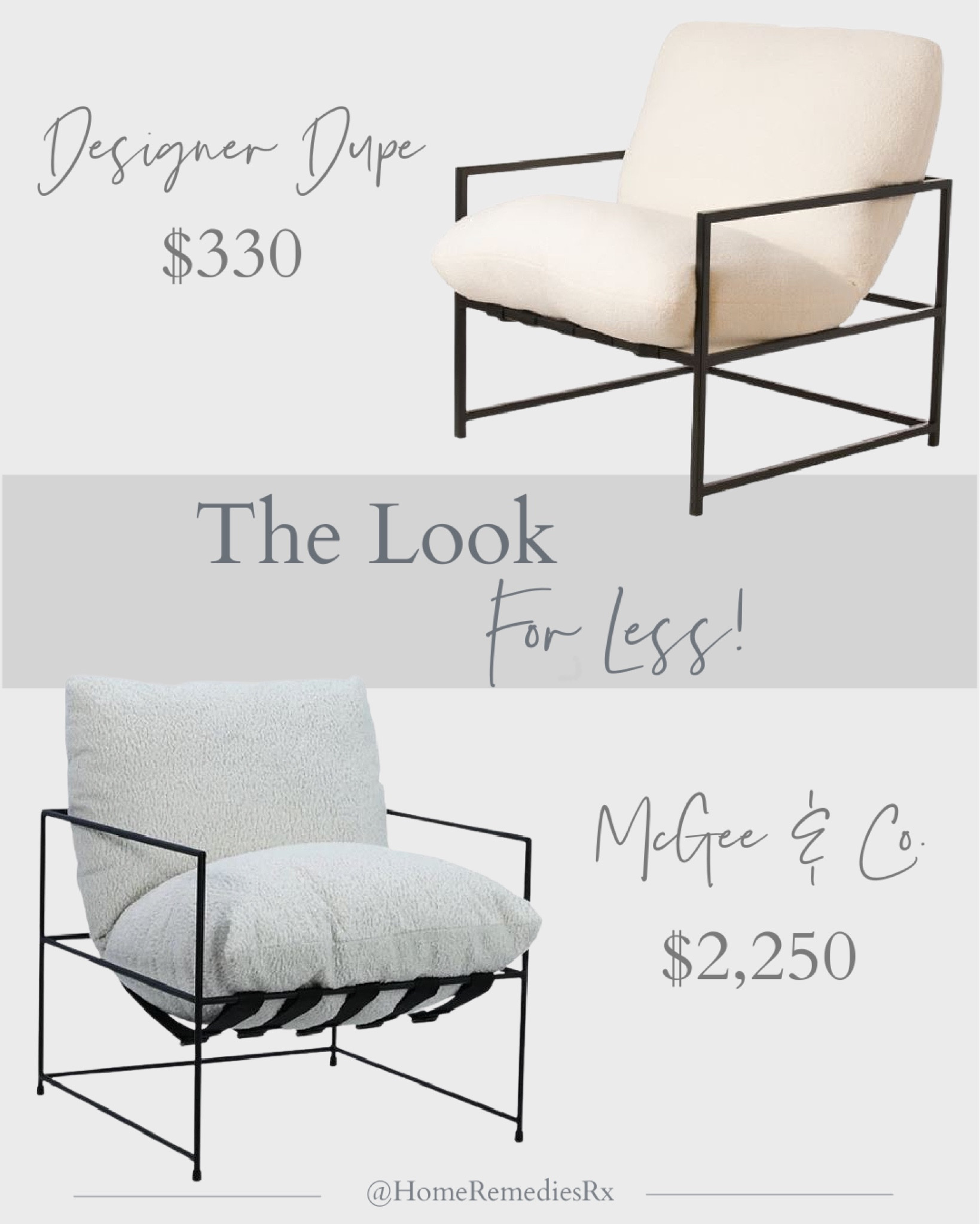 Designer look chair for less! McGee & Co., TJ Maxx, Marshalls, sling back chair, sheepskin, boucle, armchair, accent chair, modern, transitional

#LTKstyletip #LTKSeasonal #LTKhome