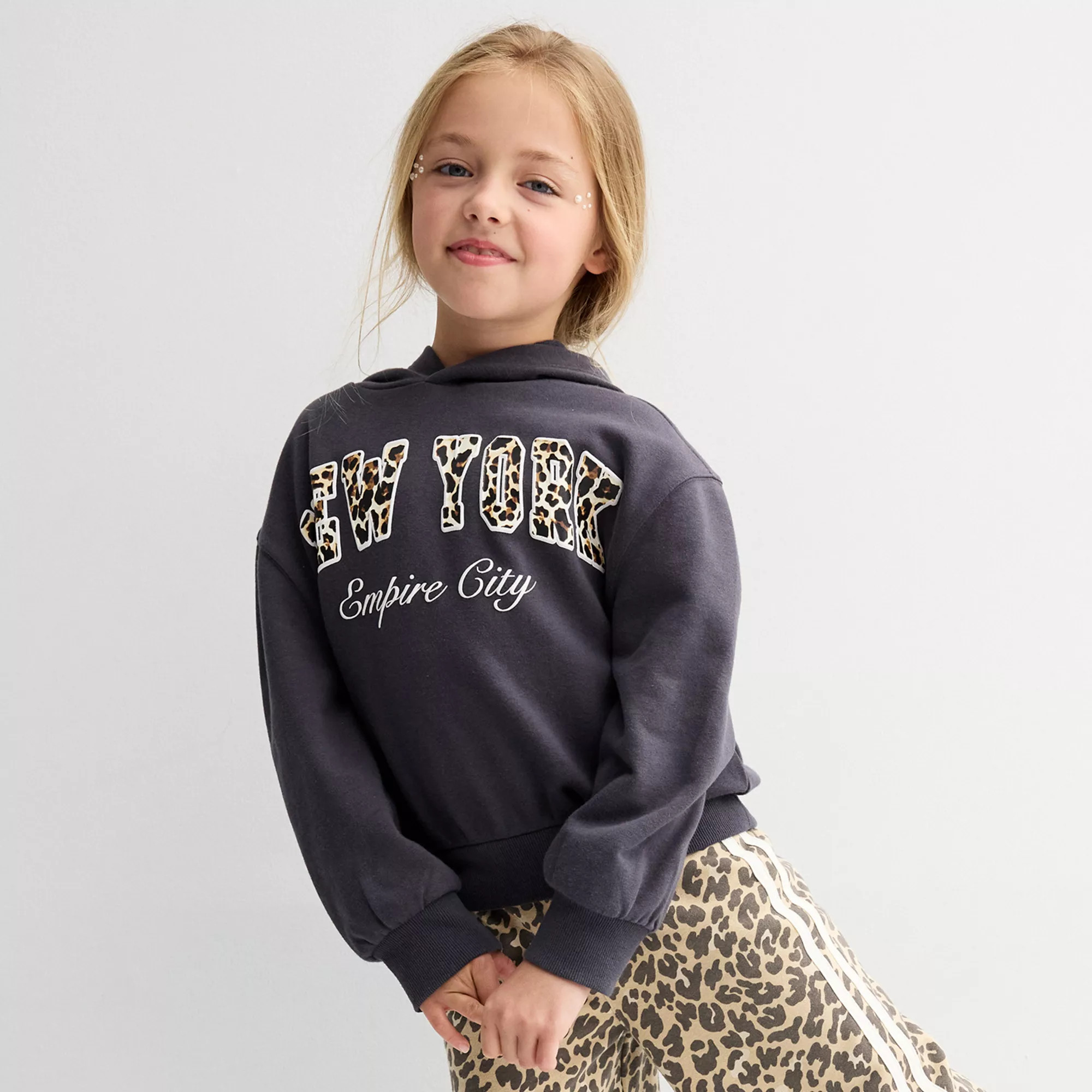 Girls 4-8 Grayson Threads Kids The Label New York Long Sleeve Hoodie | Kohl's