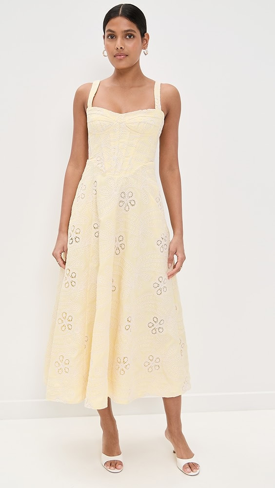 BARDOT Lilah Corset Midi Dress | Shopbop | Shopbop