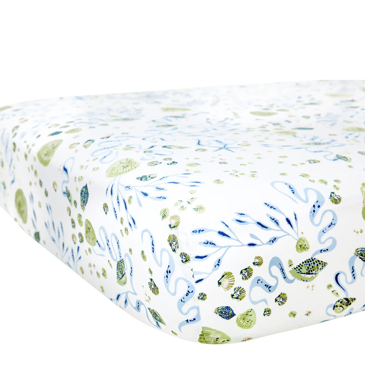 Cecilia Green Crib Sheet | Biscuit Home
