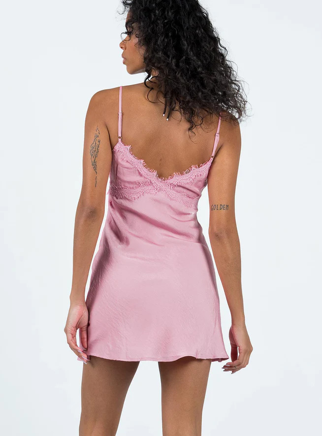 Trysha Mini Dress Pink | Princess Polly US