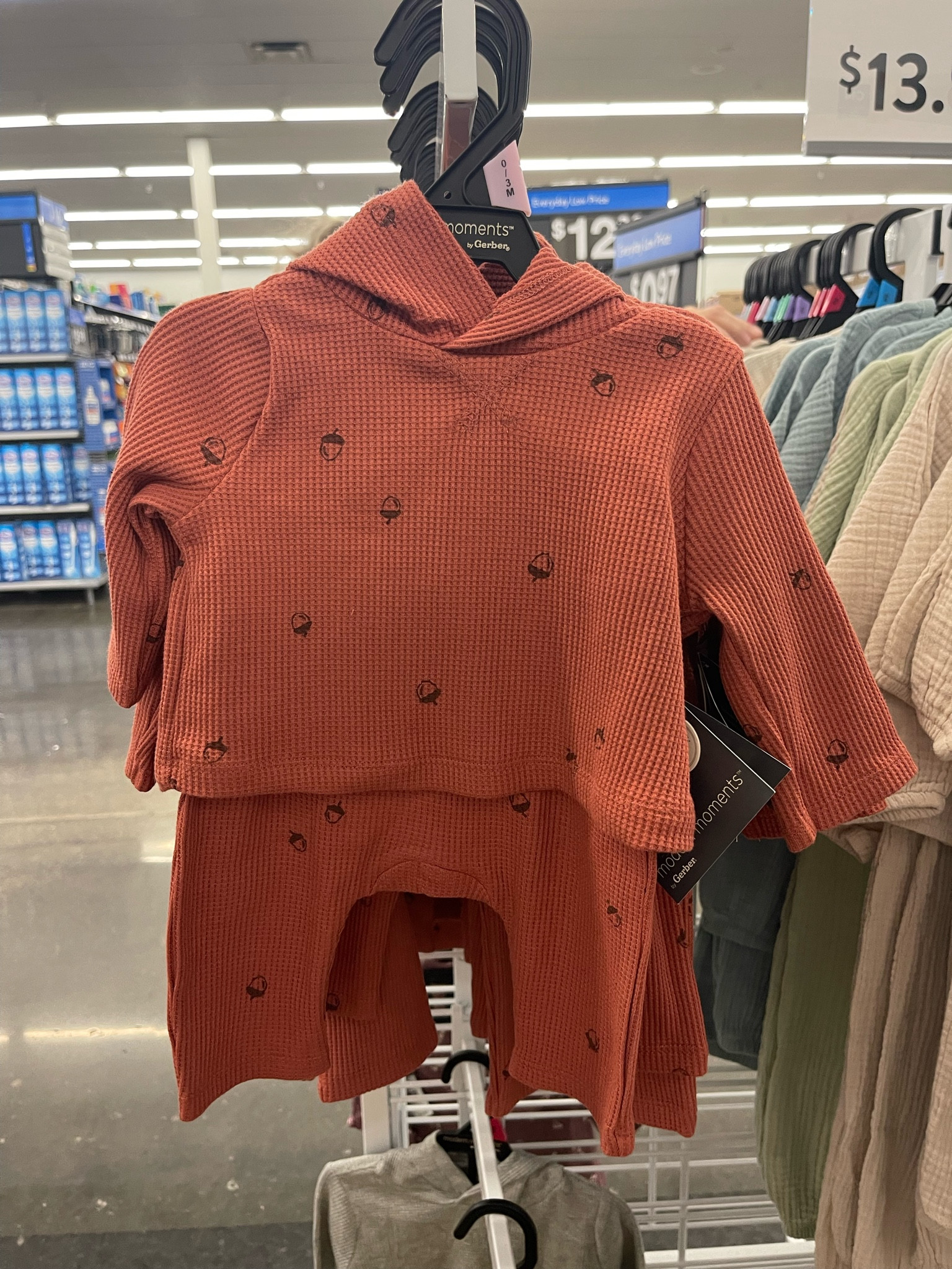 Matching  baby set outfit for fall- super cute waffle material and lightweight for fall weather! Gender neutral 

#LTKkids #LTKbaby #LTKSale