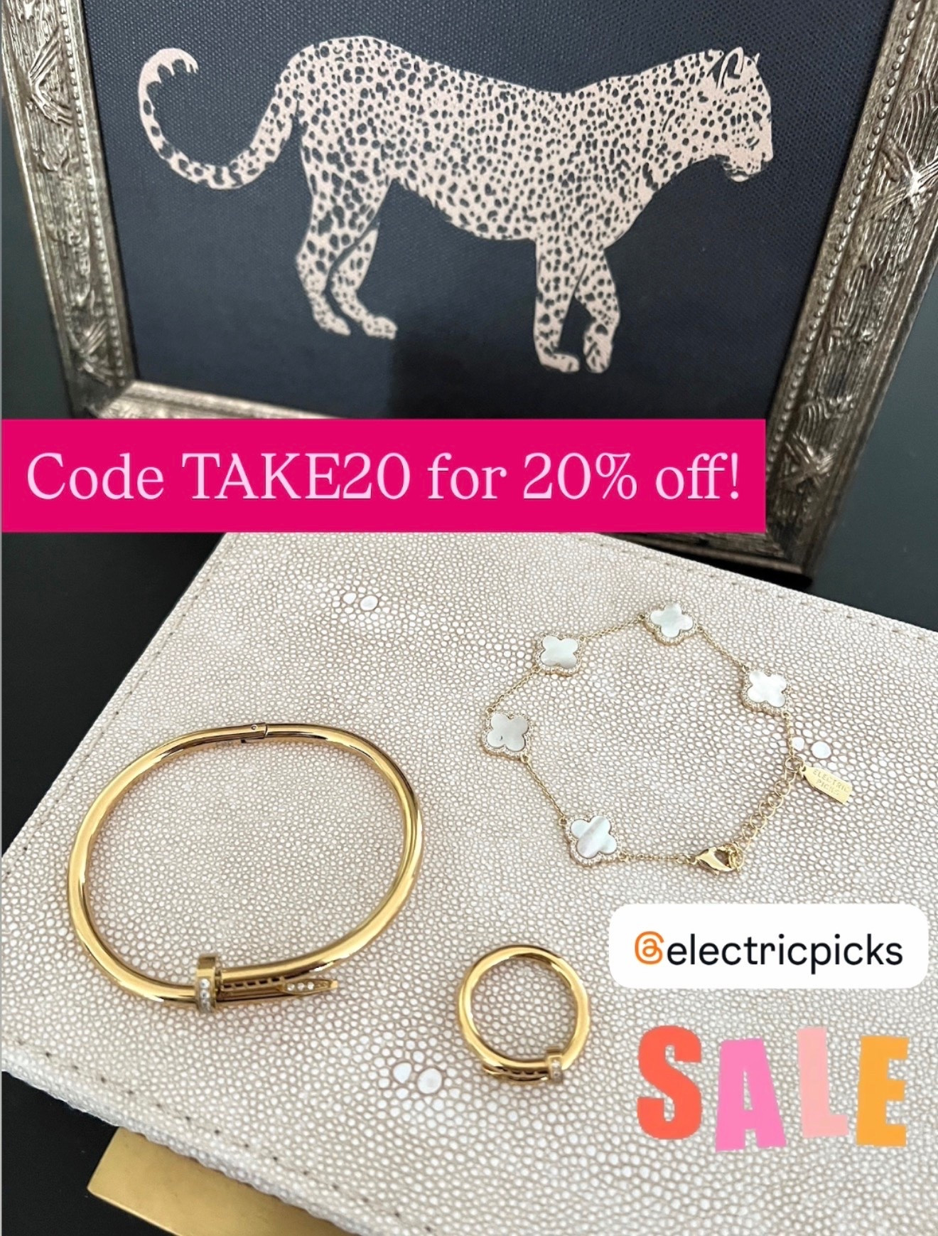 #ad So excited to share that code TAKE20 gets you 20% off at @Electric Picks Jewelry 🎉 So many amazing jewelry styles to pick from like the ones shown here! ❤️

@shop.ltk https://liketk.it/6hzam #electricpicks #sale

#LTKSaleAlert