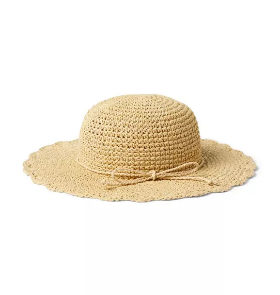 Scalloped Straw Sun Hat | Janie and Jack