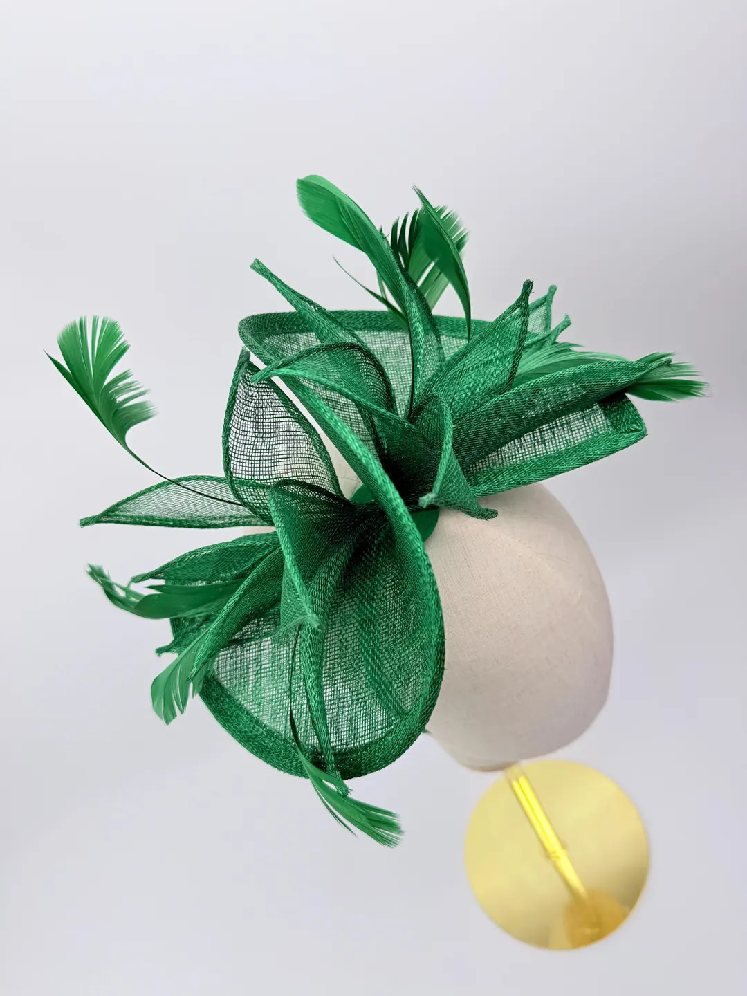 New Green Fascinator Hat Headband with Feathers Royal Ascot Kentucky Derby Weddings Hat | Etsy (US)