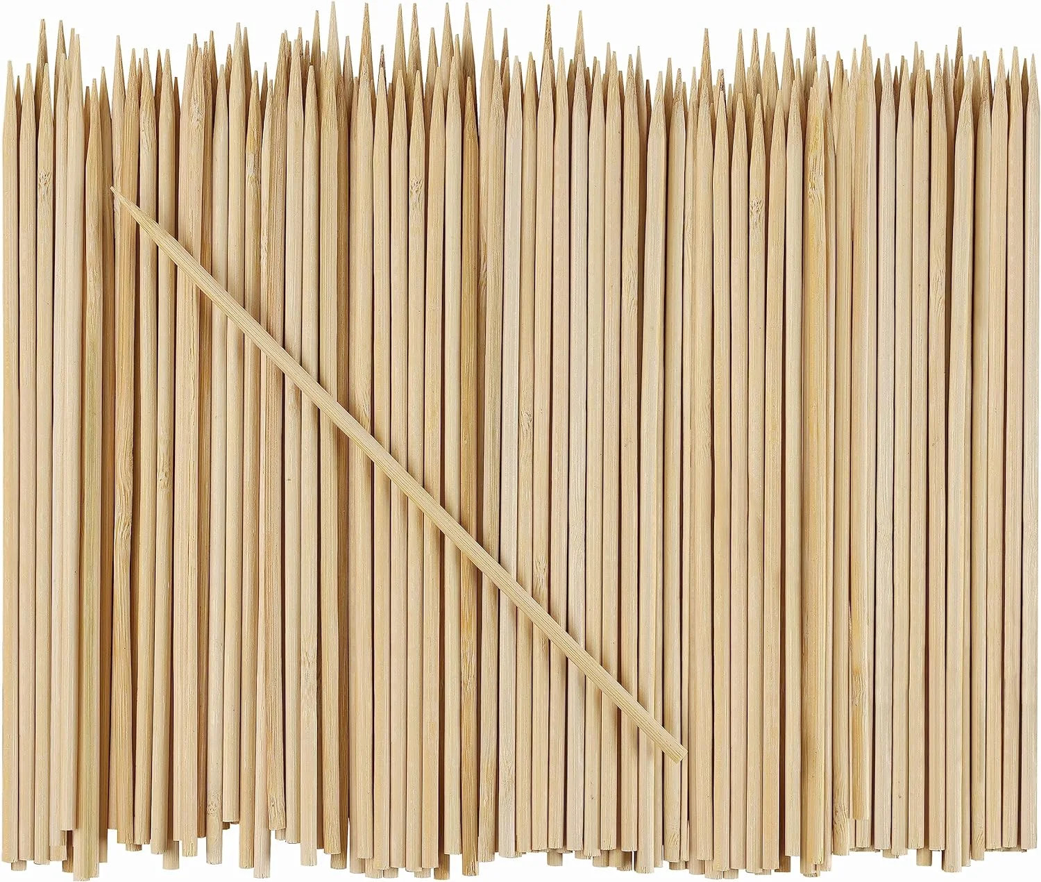 GUSTO 8" Bamboo Sticks Kabob Skewers for Grilling BBQ Skewer Sticks, 100-Pack | Walmart (US)