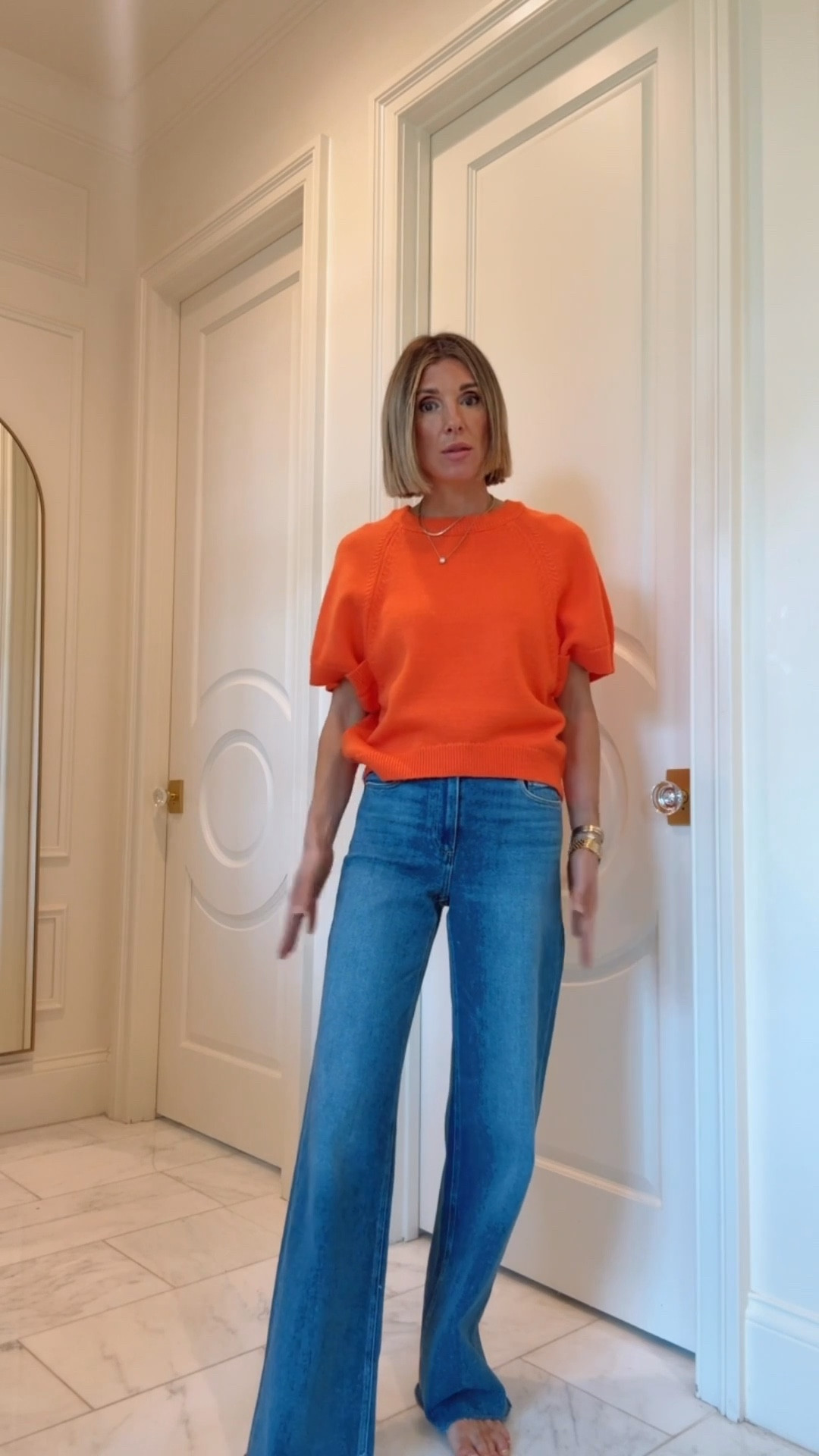 This week’s BEST SELLER! I can’t get enough of this sweater. Sizes are going fast. These jeans fit tts and I'm 5'7 for reference.

#LTKootd