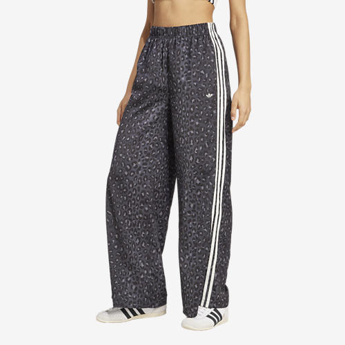 adidas Leopard Print Wide Leg Satin Pants | Foot Locker (US)