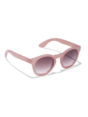 Blush Round Sunglasses - New York & Company | New York & Company