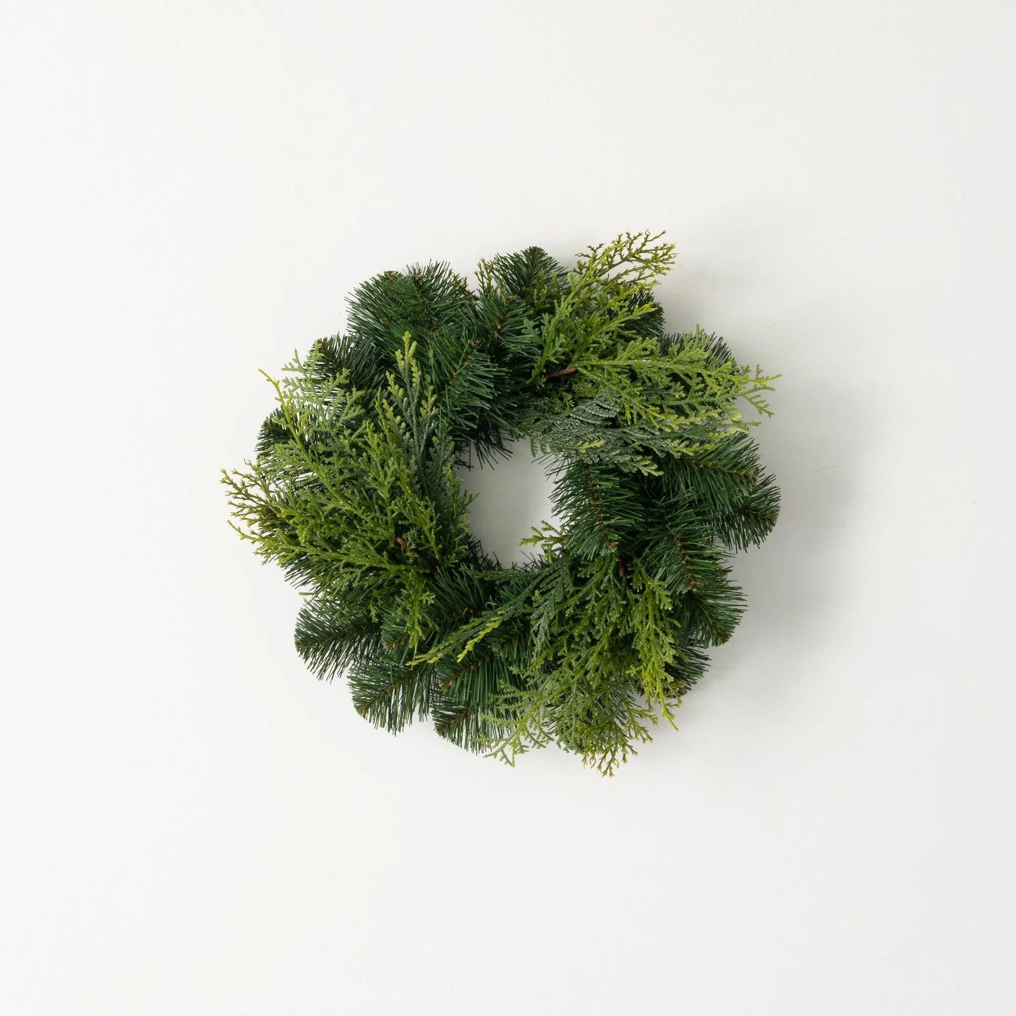 12"H Sullivans Lush Douglas Fir Christmas Mini Wreath, Green | Walmart (US)