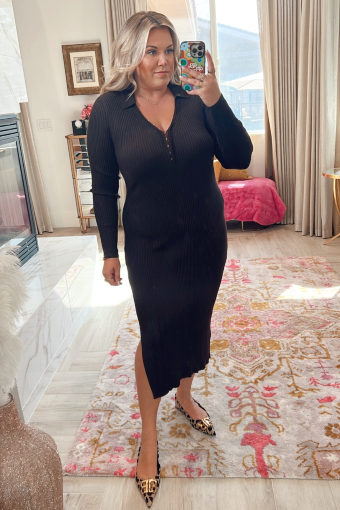 curvy fall chocolate brown ribbed midi sweater dress! wearing size xl 

#LTKcurves #LTKunder100 #LTKSeasonal