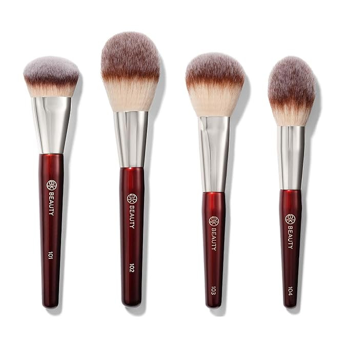 BK BEAUTY - ESSENTIALS FACE BRUSH SET (4PC) - Professional Makeup Brush Set for Liquid or Cream F... | Amazon (US)
