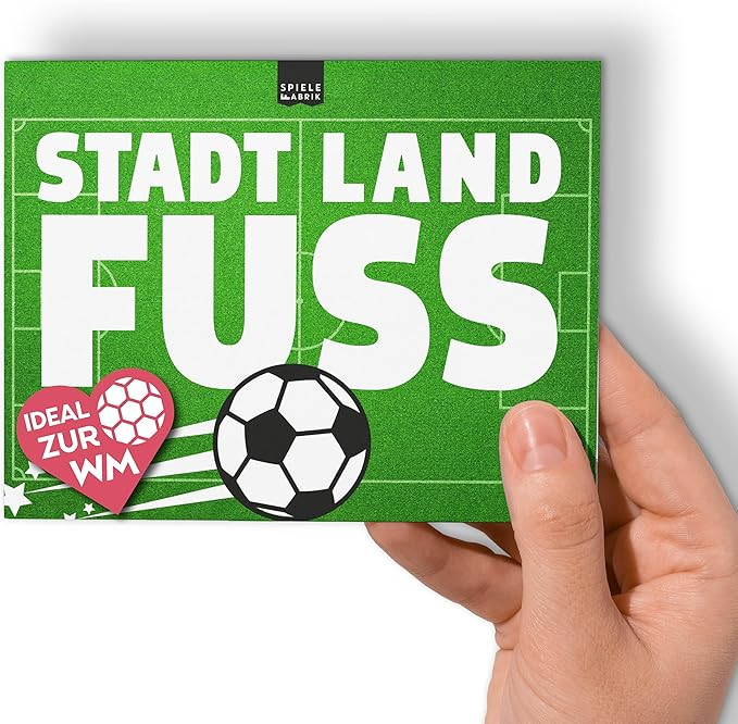 Spielefabrik Stadt Land Fluss Fußball | Fussball-Spielblock zu Vereinen, Weltmeisterschaften, Na... | Amazon (DE)