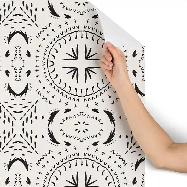 Holli Zollinger Mandala Tile Light Wallpaper - 2' x 4' | Bed Bath & Beyond