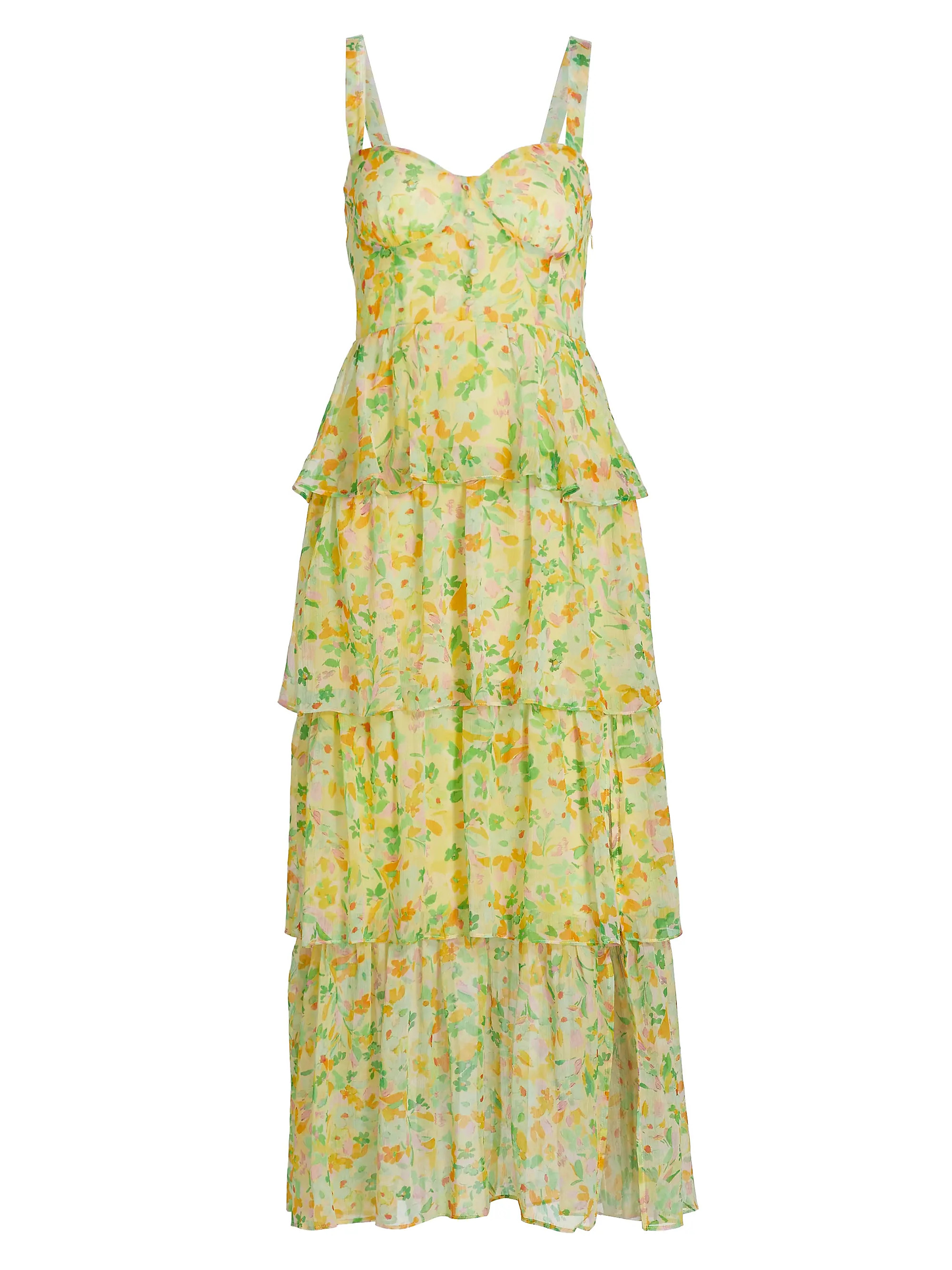 Midsummer Tiered Floral Maxi Dress | Saks Fifth Avenue