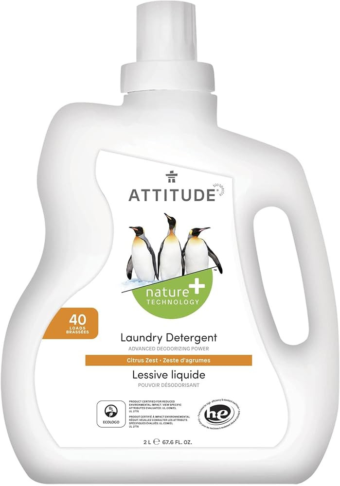 ATTITUDE Liquid Laundry Detergent, EWG Verified Laundry Soap, HE Compatible, Vegan and Plant Base... | Amazon (US)