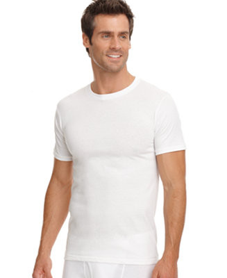 Men's 3-Pack Classic Collection Tag-less Undershirts | Macy's