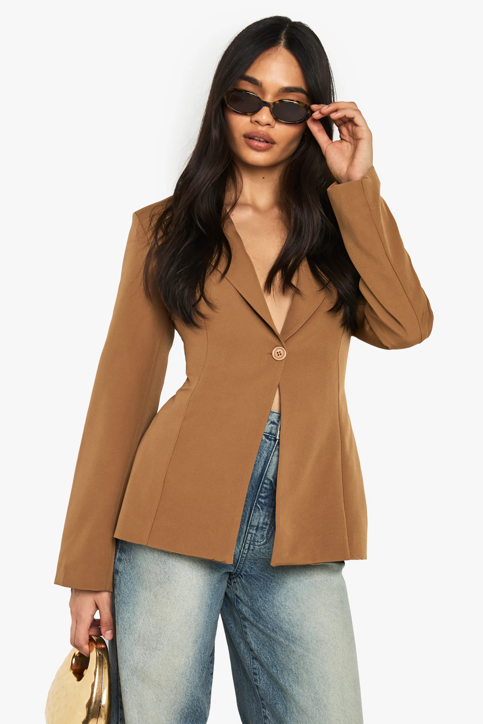 Suits | Open Back Tailored Blazer | boohoo | boohoo (US & Canada)