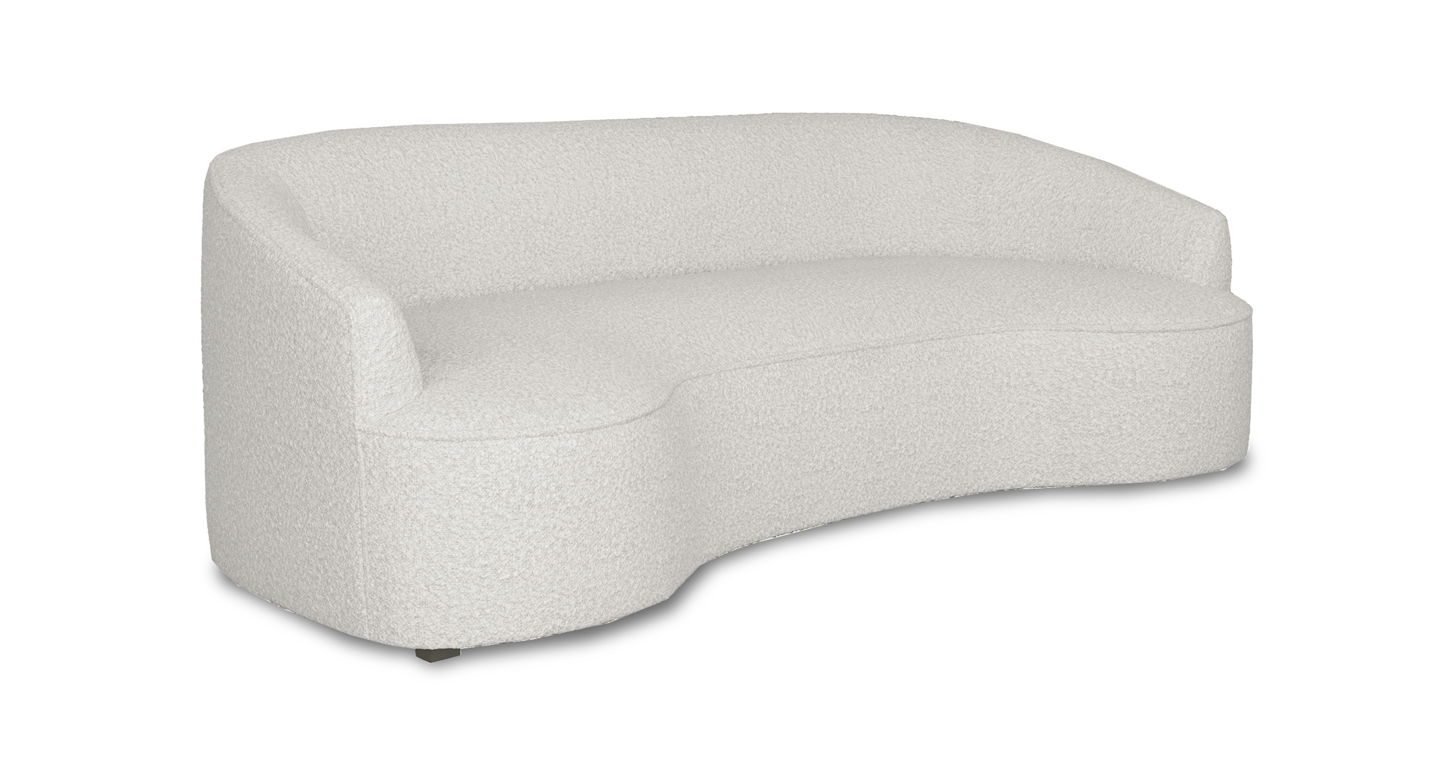 Yasmin 84" Fabric Sofa, Cream Boucle | Kardiel